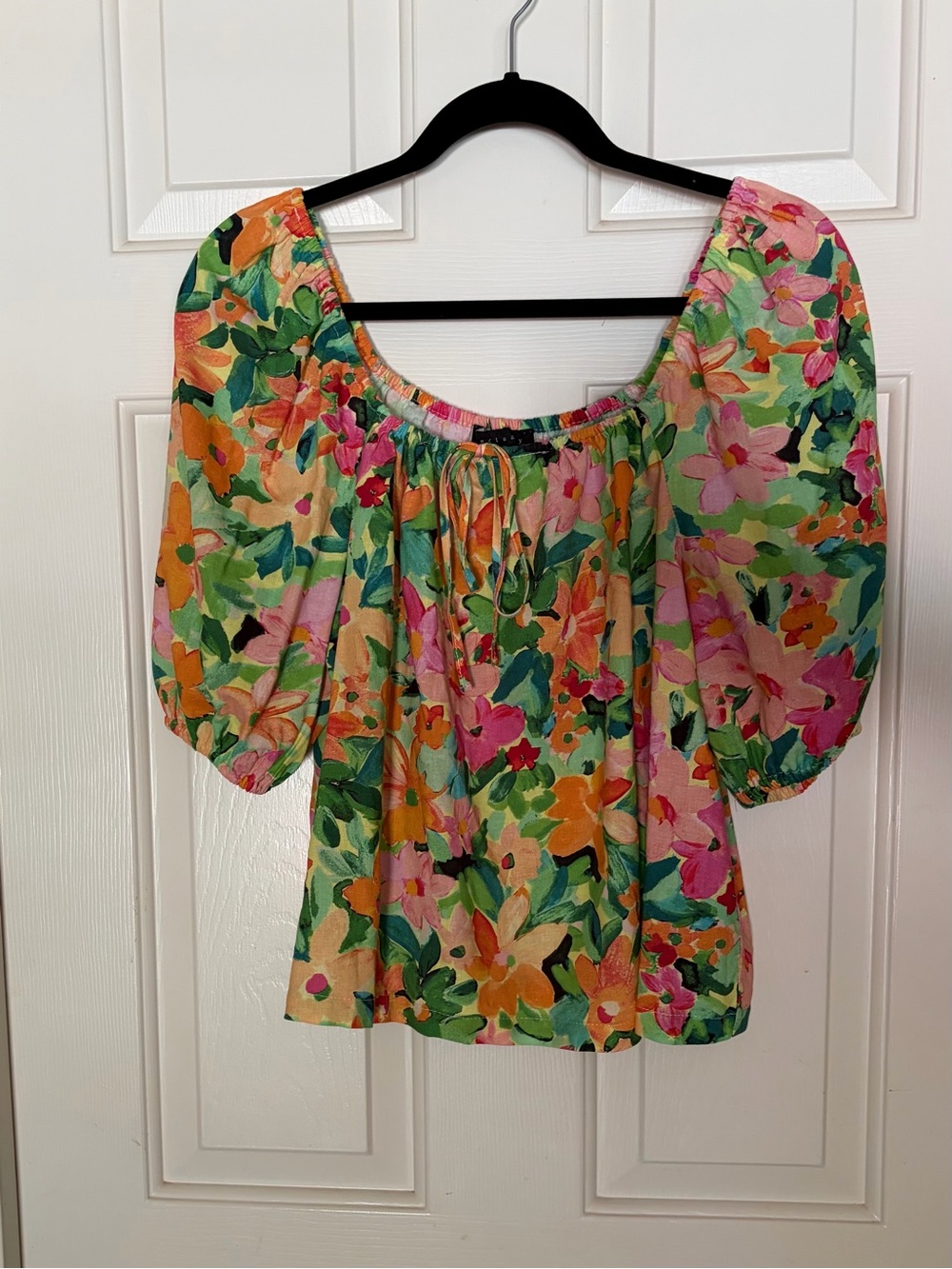 Sanctuary Floral Puff Sleeve Top